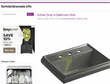 Tablet Screenshot of farmlandcanada.info